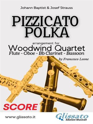 cover image of Pizzicato Polka--Woodwind Quartet (score)